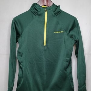 Women's Small Oregon Hoodie Coliseum Athletics 1/2 Zip Up